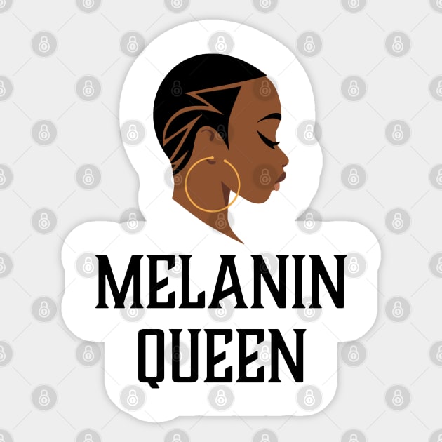 Melanin Queen, Black Woman, Black Girl Magic, African American Sticker by UrbanLifeApparel